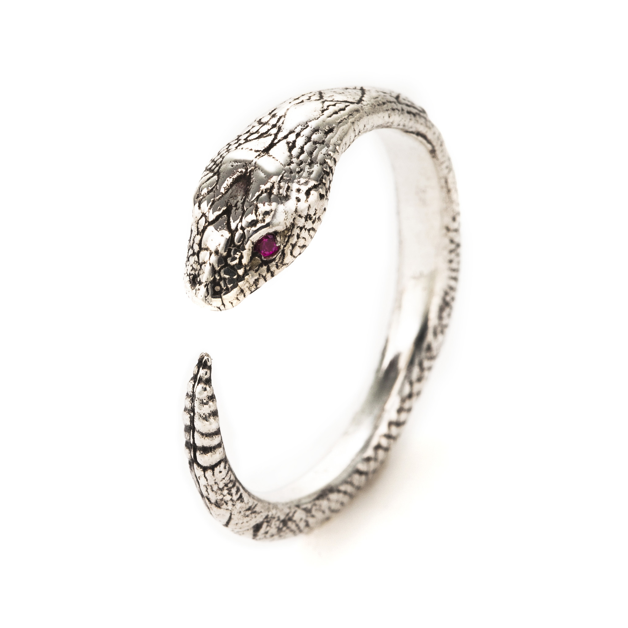 Pamela love Serpent Ring in Silver (Diamonds) | Lyst