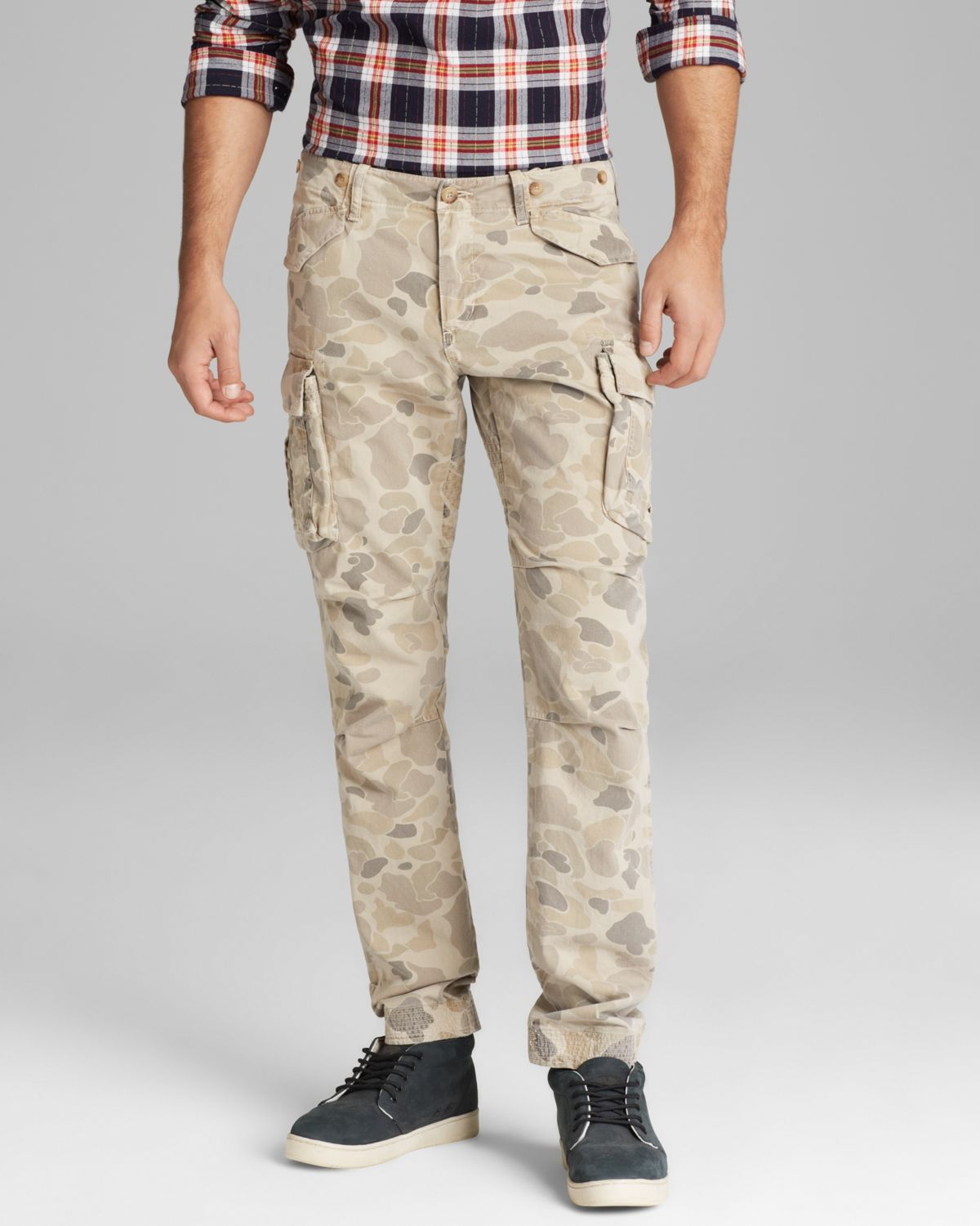 Gant By Michael Bastian Perfect Camo Cargo Pants - Slim Fit in Khaki ...