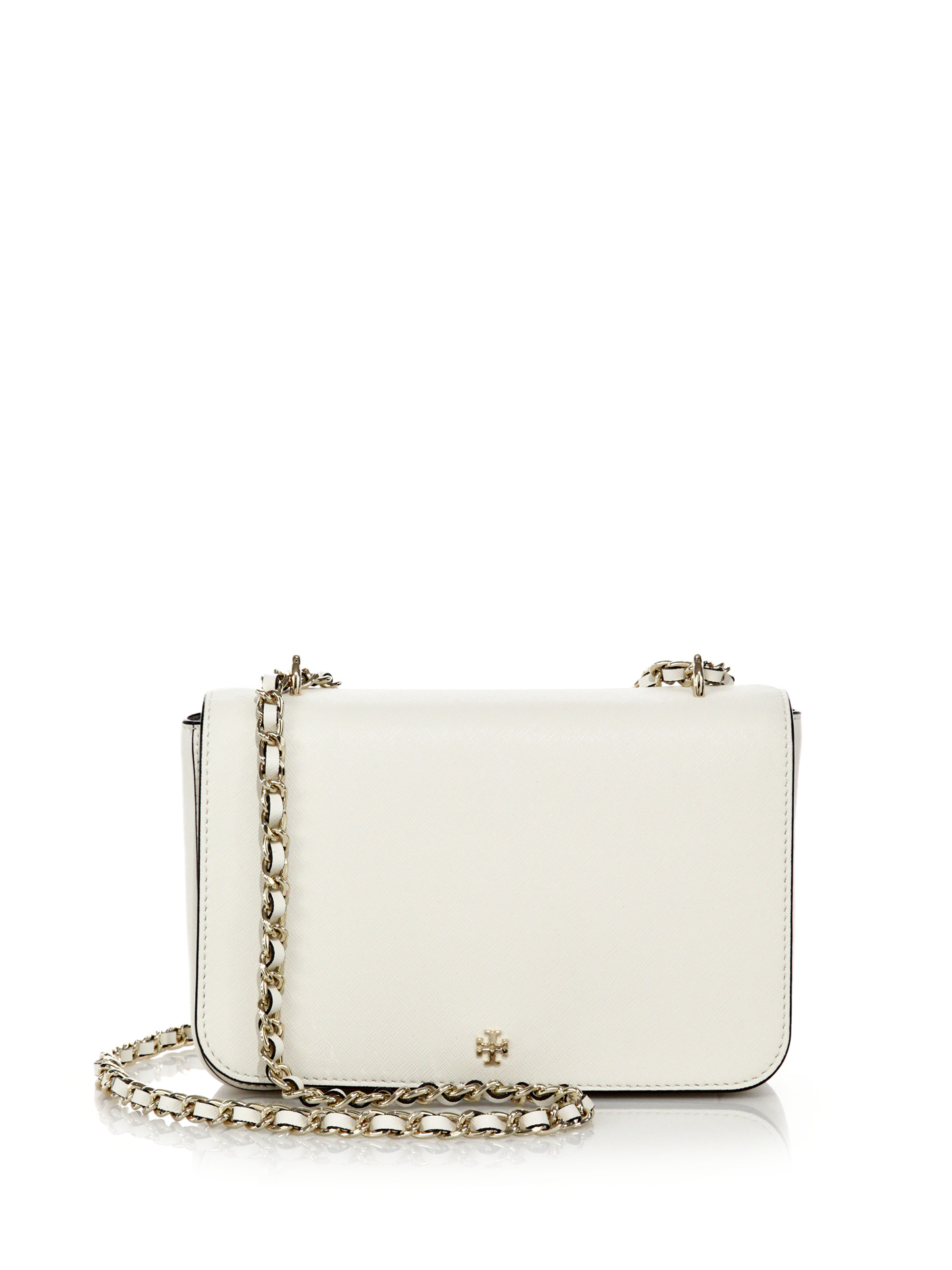 Lyst Tory Burch Robinson Adjule Shoulder Bag In White Gallery
