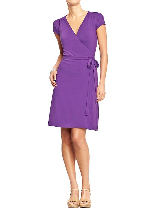 Old Navy Capsleeved Wrap Dresses in Purple (PURPLE PROWESS) | Lyst
