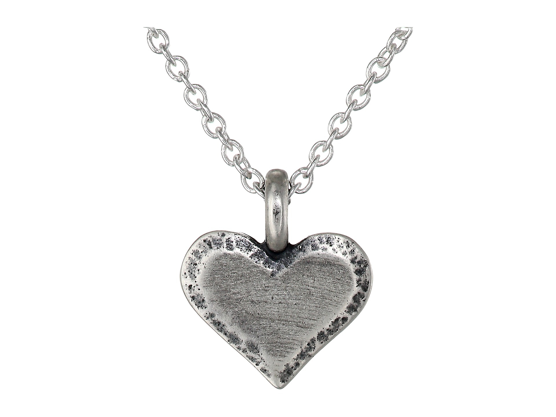 Dogeared | Silver Carefree Heart Necklace | Lyst