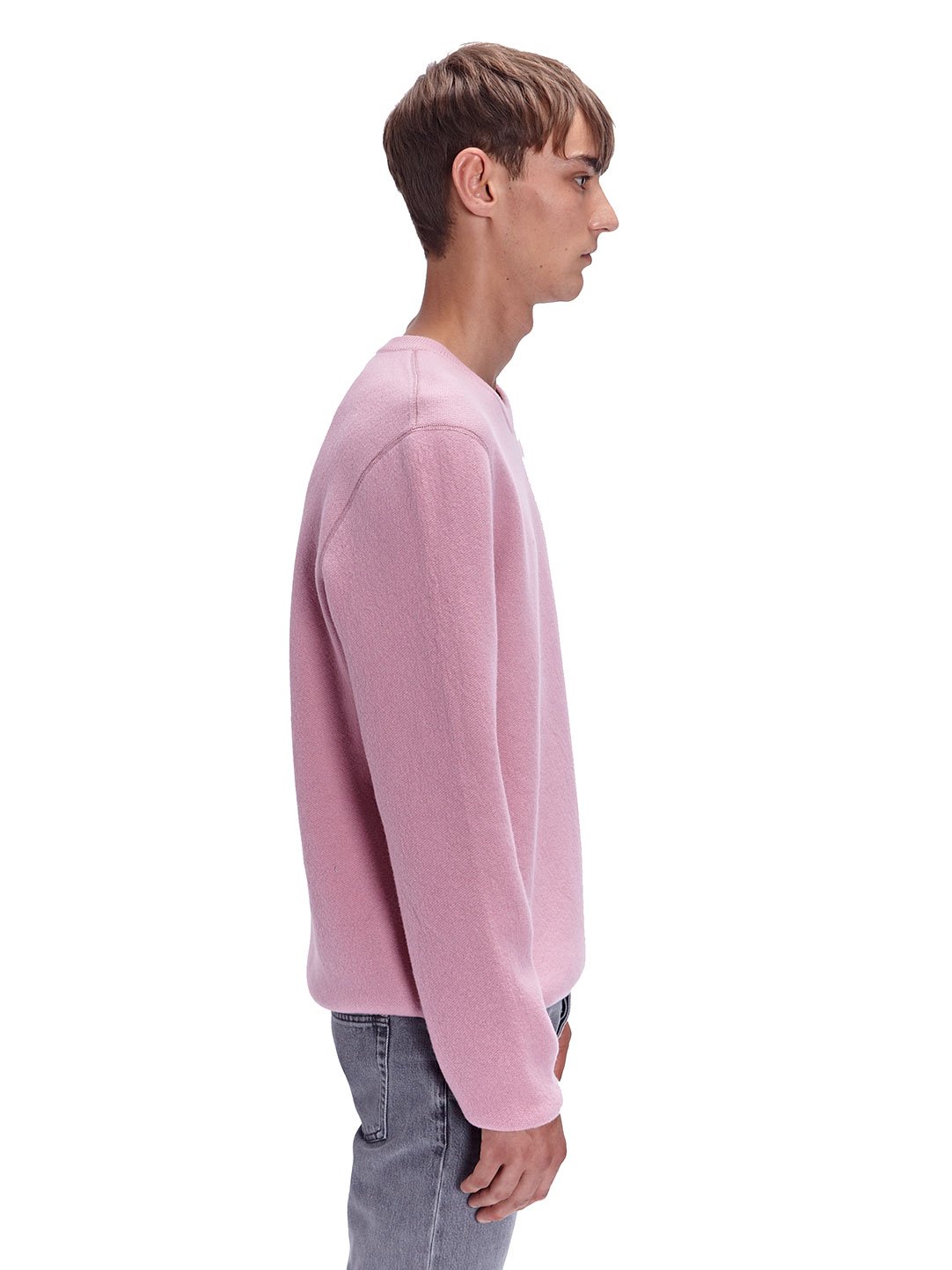 Lyst - Lanvin Mens Bicolour Crew Neck Wool Sweater in Pink for Men