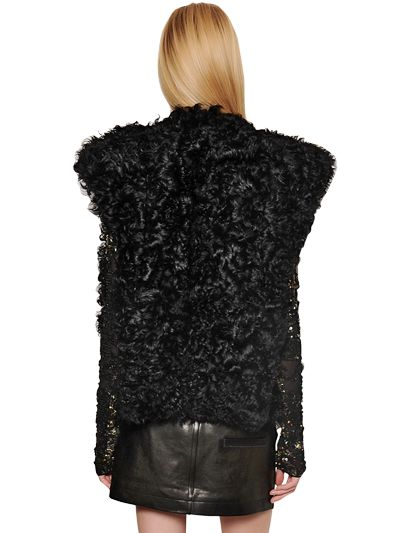 isabel marant shearling vest