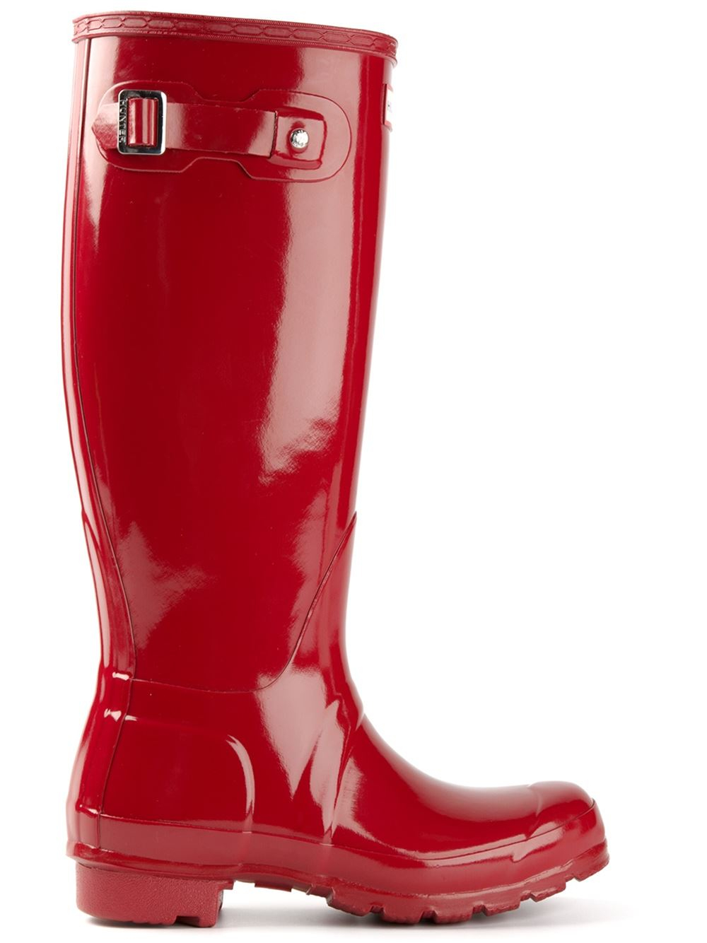 Lyst - Hunter Patent Wellington Boots in Red