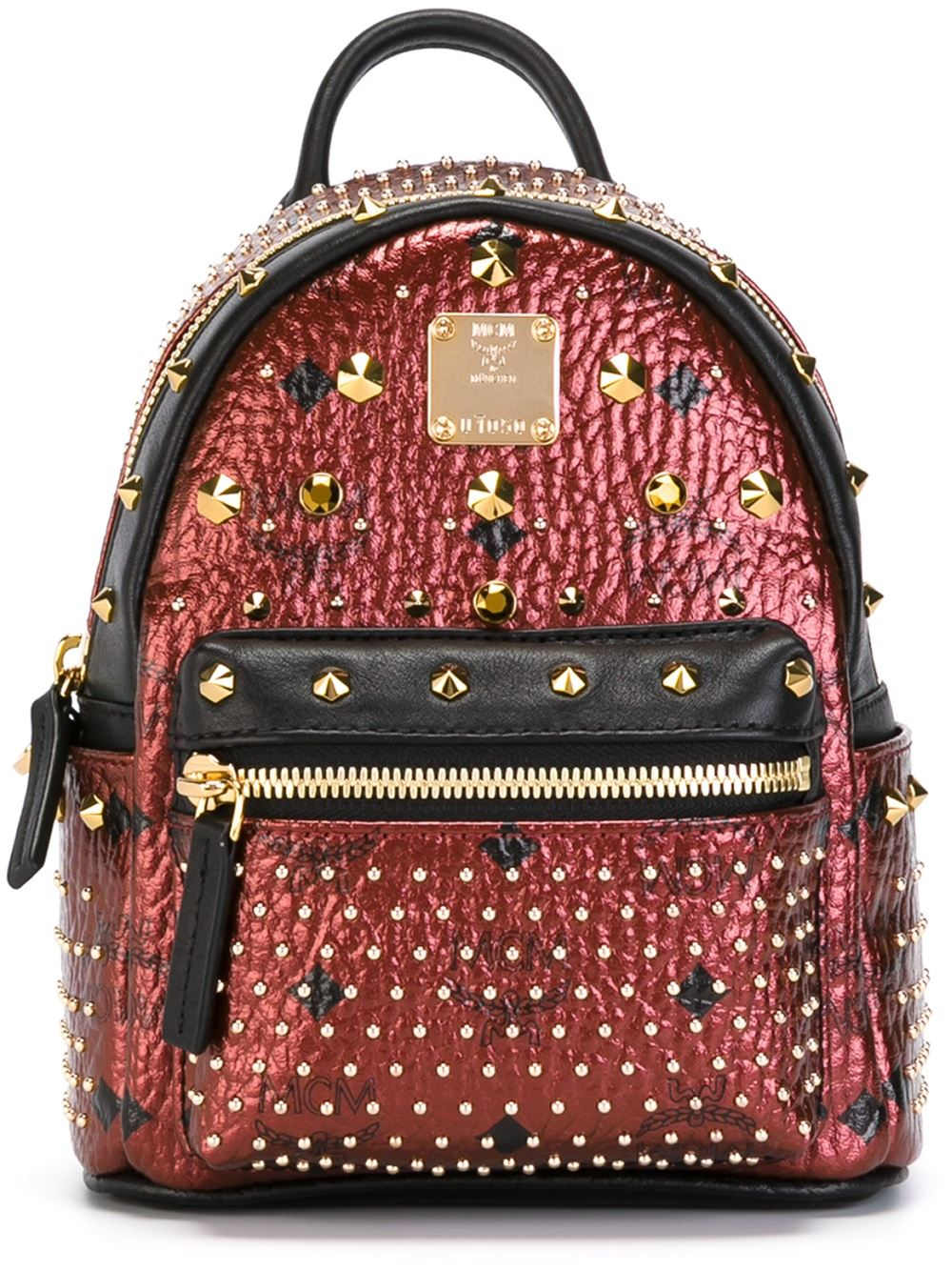 Mcm X-mini Stark Backpack in Red | Lyst