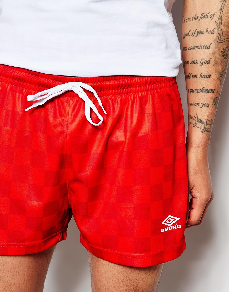 Lyst - Umbro Rio Shorts in Red for Men