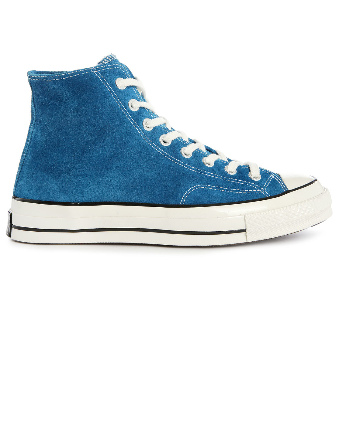 Converse 70s Chuck Hi Blue Suede Sneakers in Blue for Men | Lyst