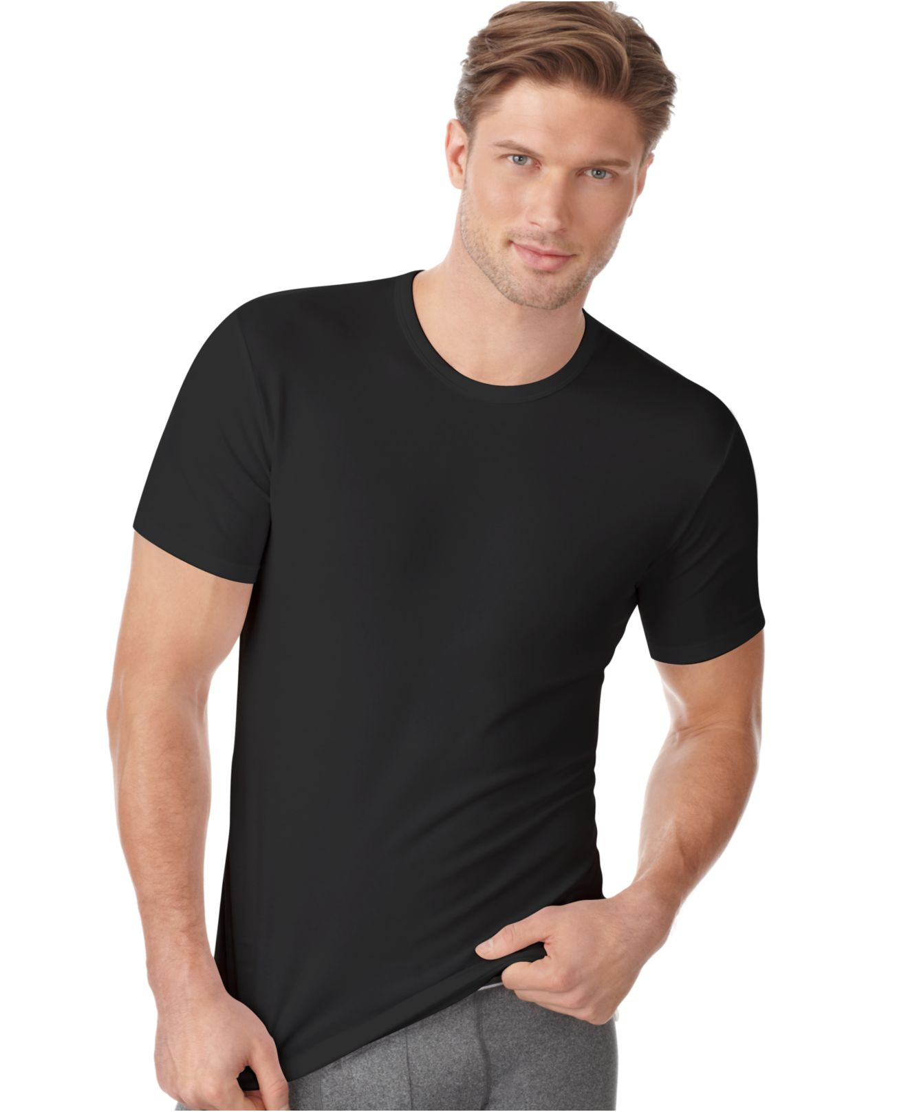 Lyst - Calvin Klein Men's Cotton Stretch Crew-neck T-shirt 2-pack ...