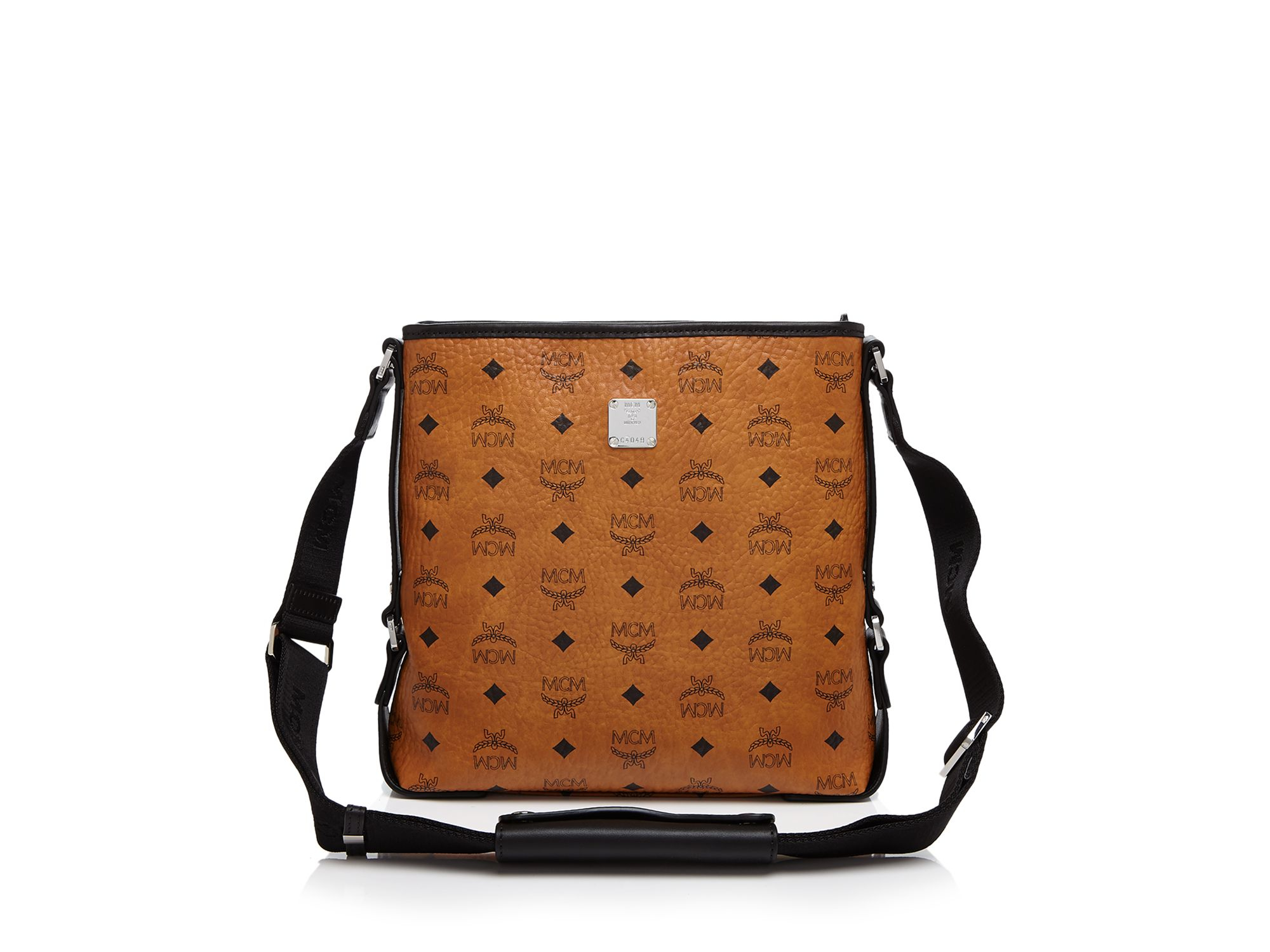 Lyst Mcm Small Color Visetos Messenger Shoulder Bag In Brown Gallery