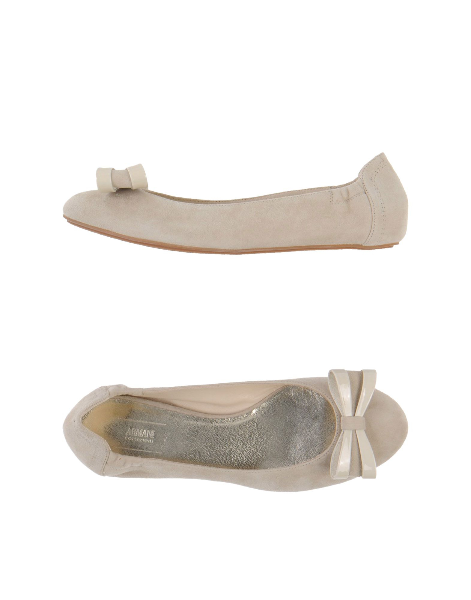 Armani Ballet Flats in Beige | Lyst