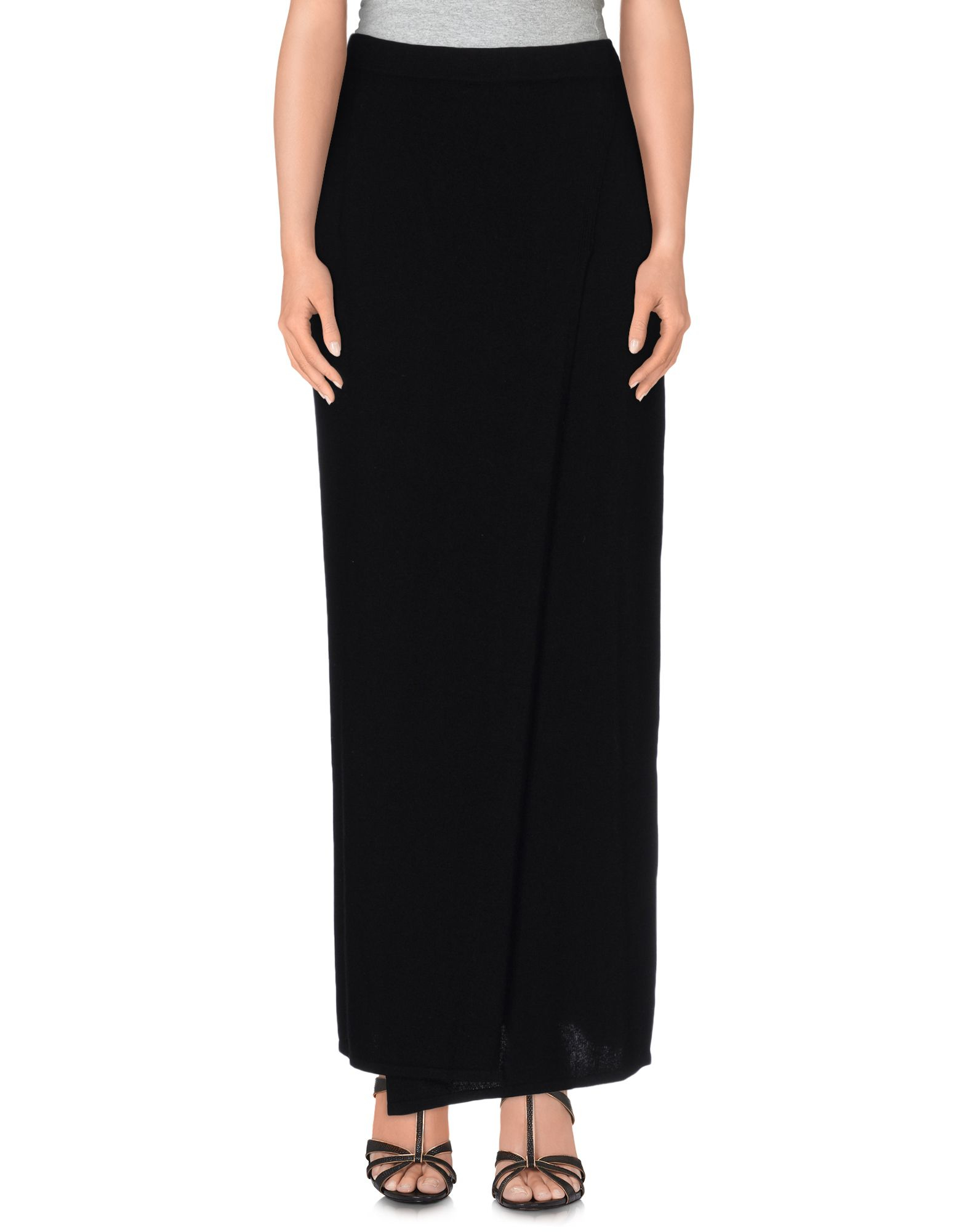 Stefanel Long Skirt in Black - Lyst