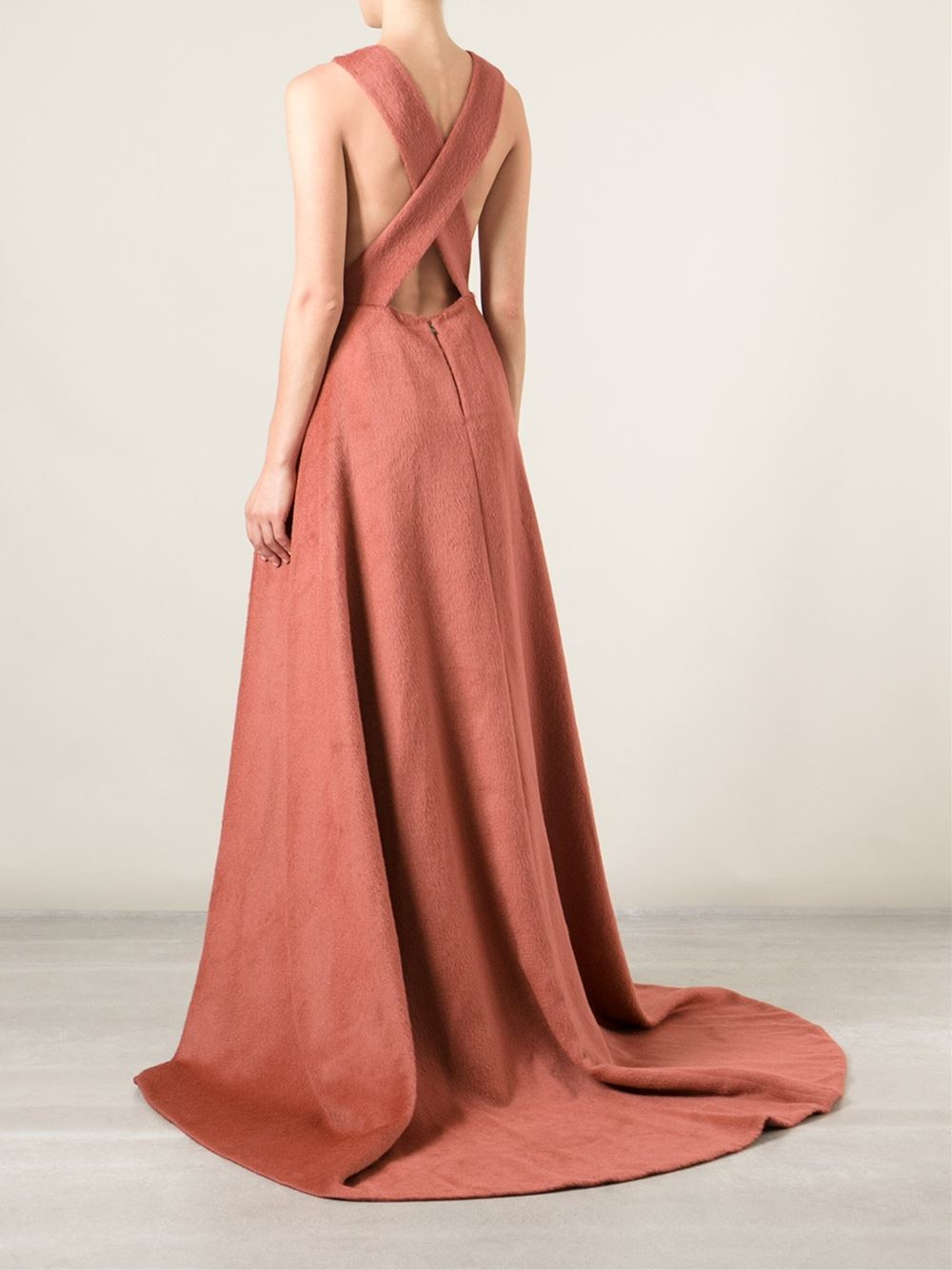 Lyst - Rosetta Getty Apron Dress in Pink