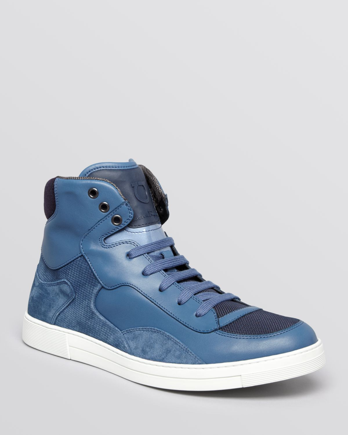 Ferragamo Robert High Top Sneakers in Blue for Men (Dutch Blue) | Lyst