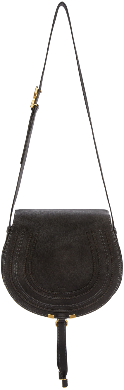 chloé marcie small saddle bag black