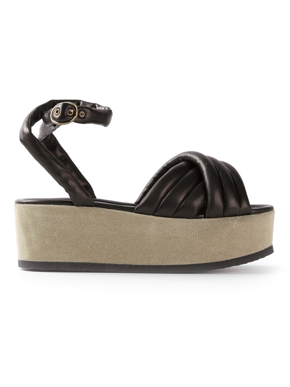 Isabel Marant Wedge Platform Sandal in Brown | Lyst