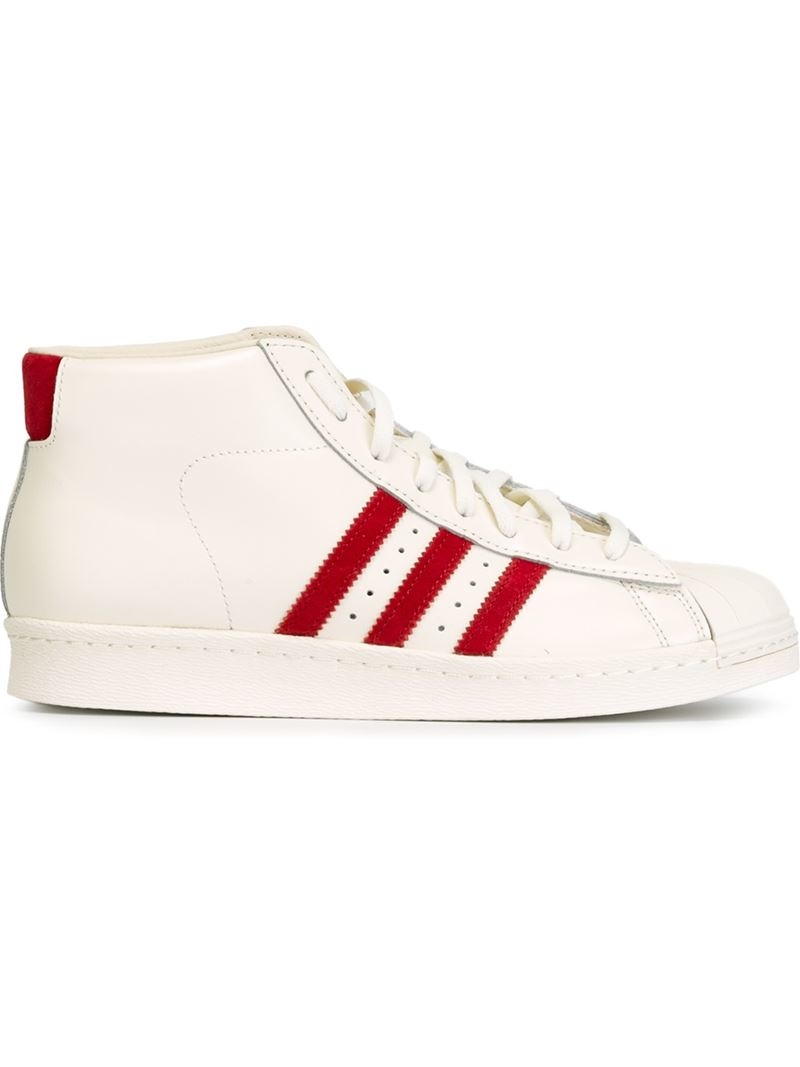 Lyst - Adidas Originals 'pro Model Vintage Dlx' Hi-top Sneakers in White