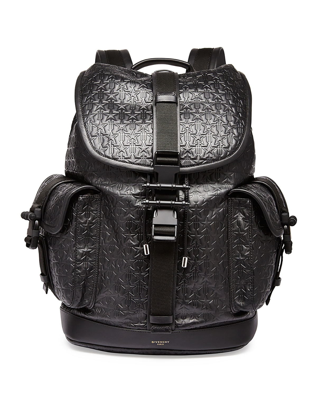 Lyst - Givenchy Trident Star-embossed Leather Backpack in Black for Men