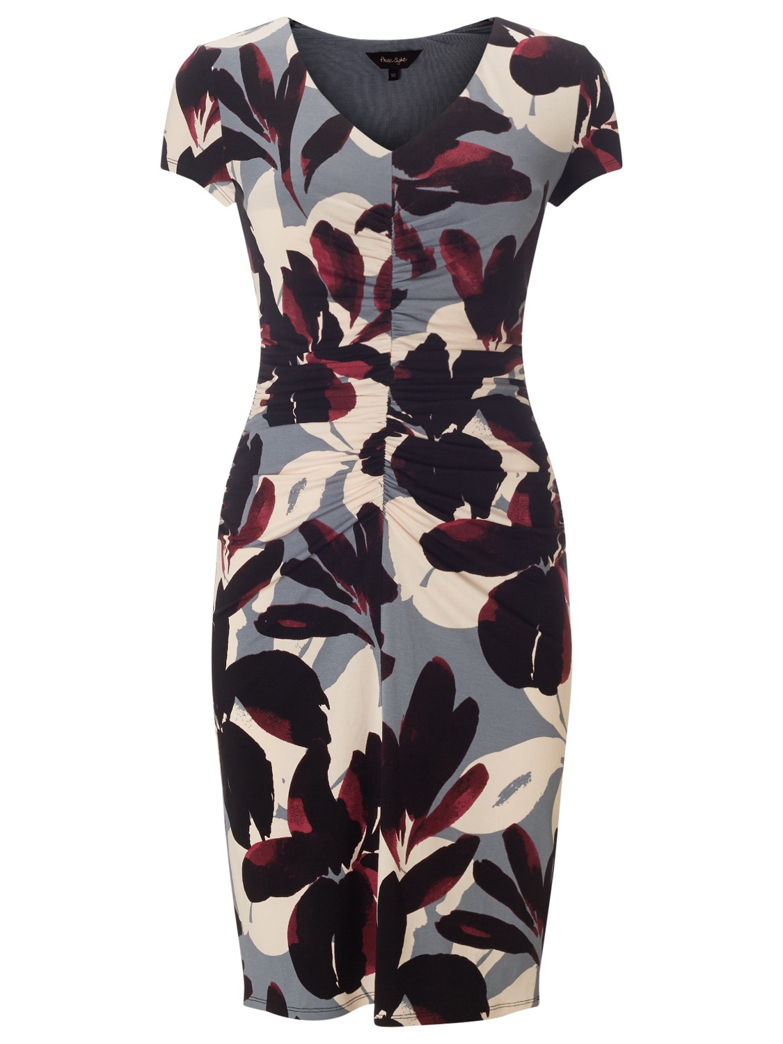 Phase Eight Mae Ruched Dress, Mink - Polyvore