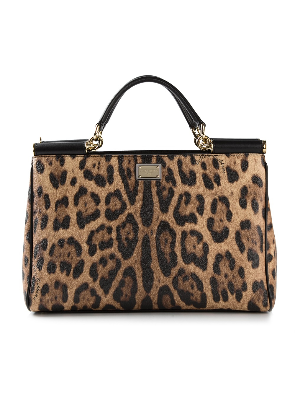 Lyst Dolce Gabbana Leopard Print Shoulder Bag