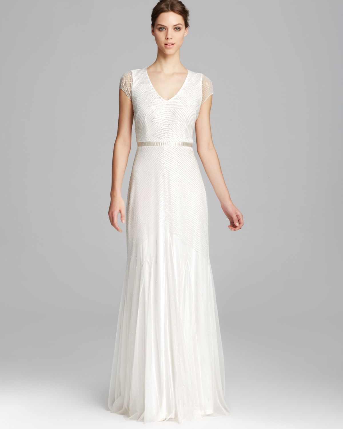 21 Luxury Cap Sleeve Wedding Gowns