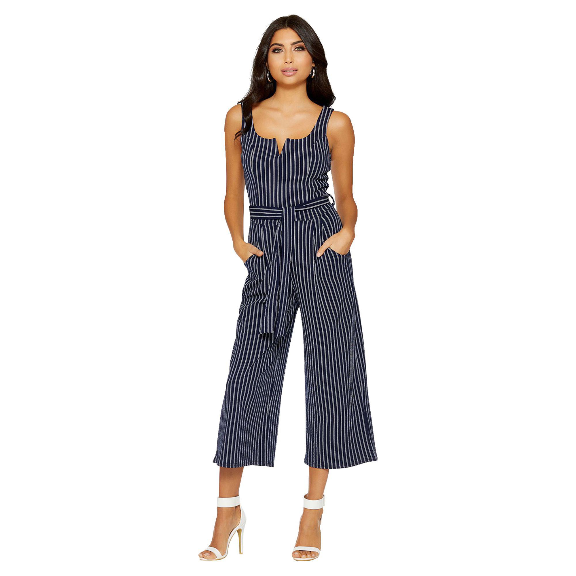 quiz navy palazzo jumpsuit