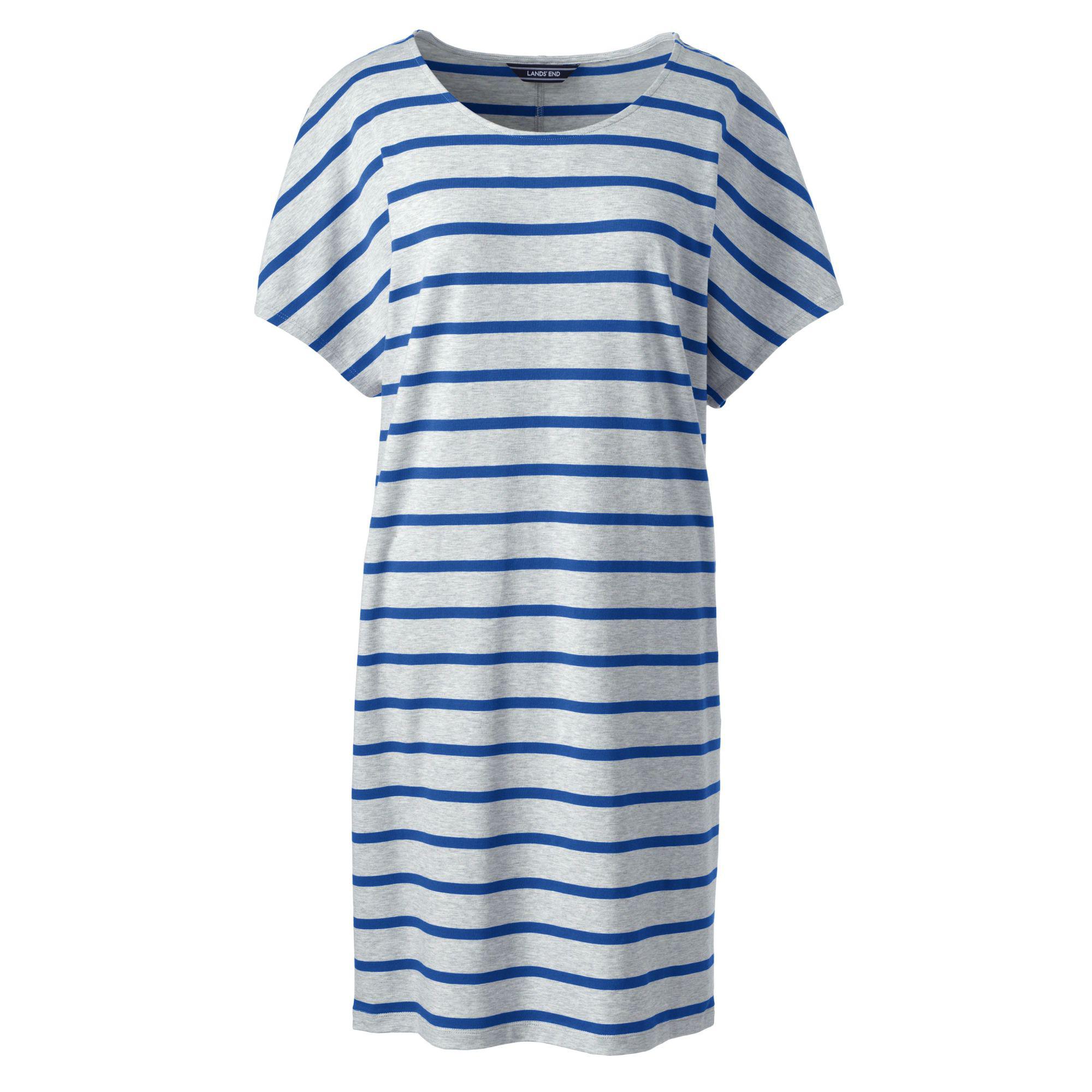 lands end ruffle t shirt dress