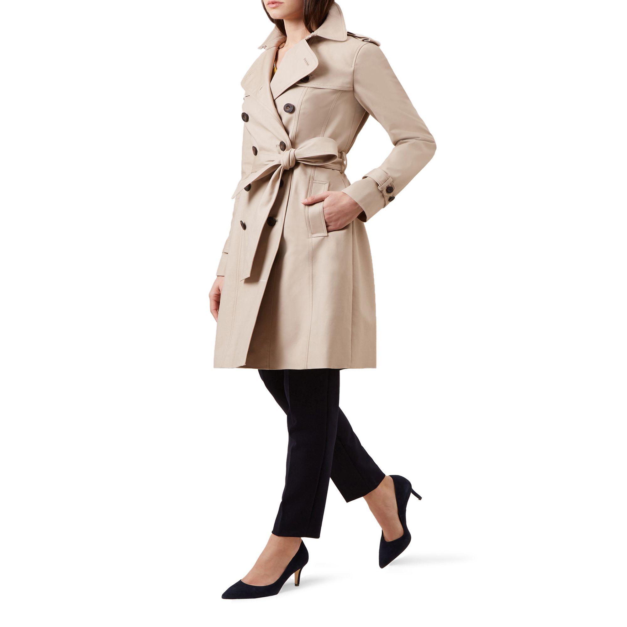 Hobbs Cotton Saskia Trench Coat in Beige (Natural) - Save 71% - Lyst