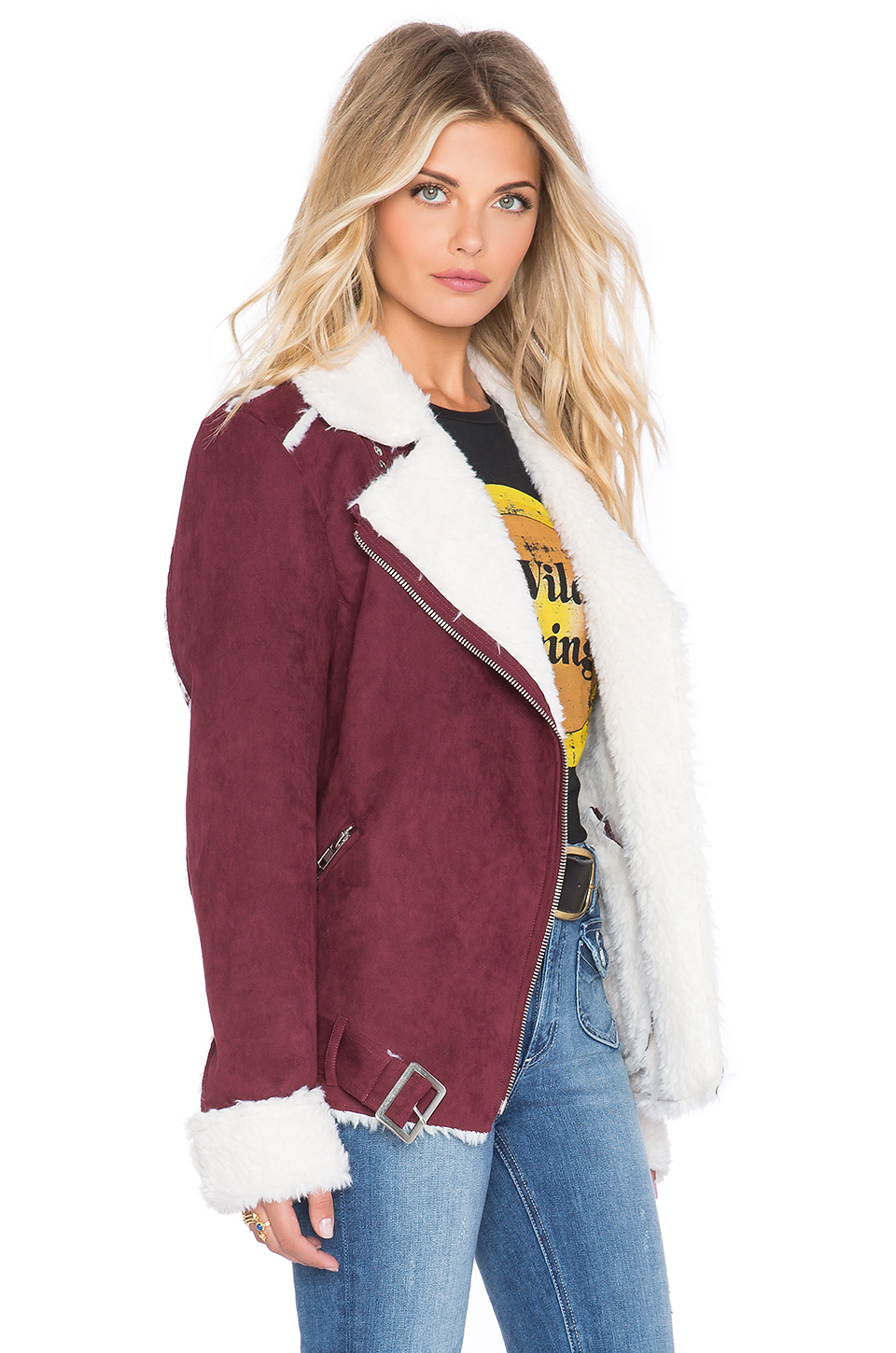 Minkpink Oh Deer Faux Fur Coat In Multi Revolve Minkpink Powder Room Faux Fur Jacket For Women Aafabe