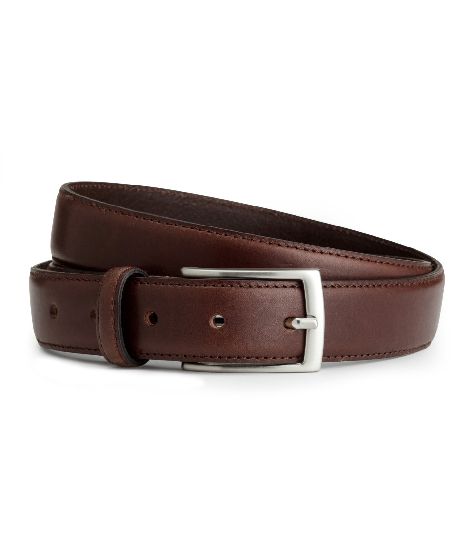 Lyst - H&M Leather Belt in Brown for Men