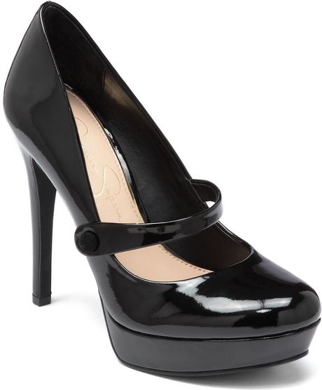Jessica Simpson Bogart Patent Leather Mary Jane Pumps in Black | Lyst