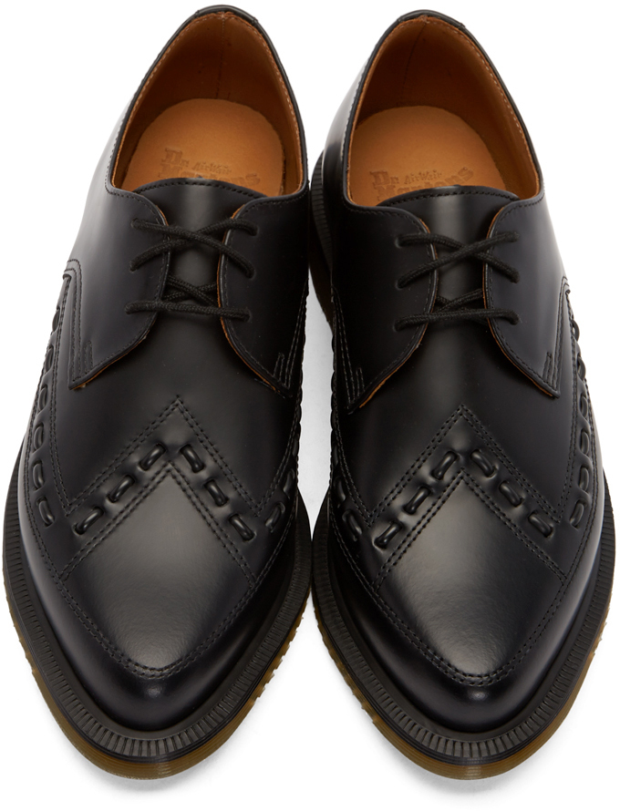 Dr. martens Black Leather Ally Creepers in Black | Lyst