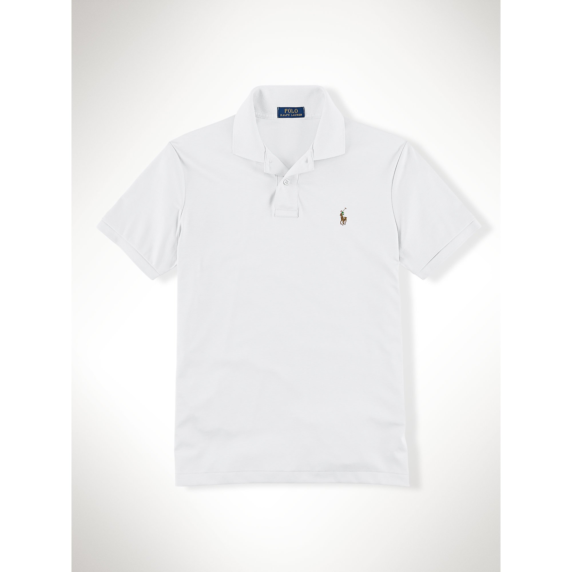 ralph lauren soft touch polo white