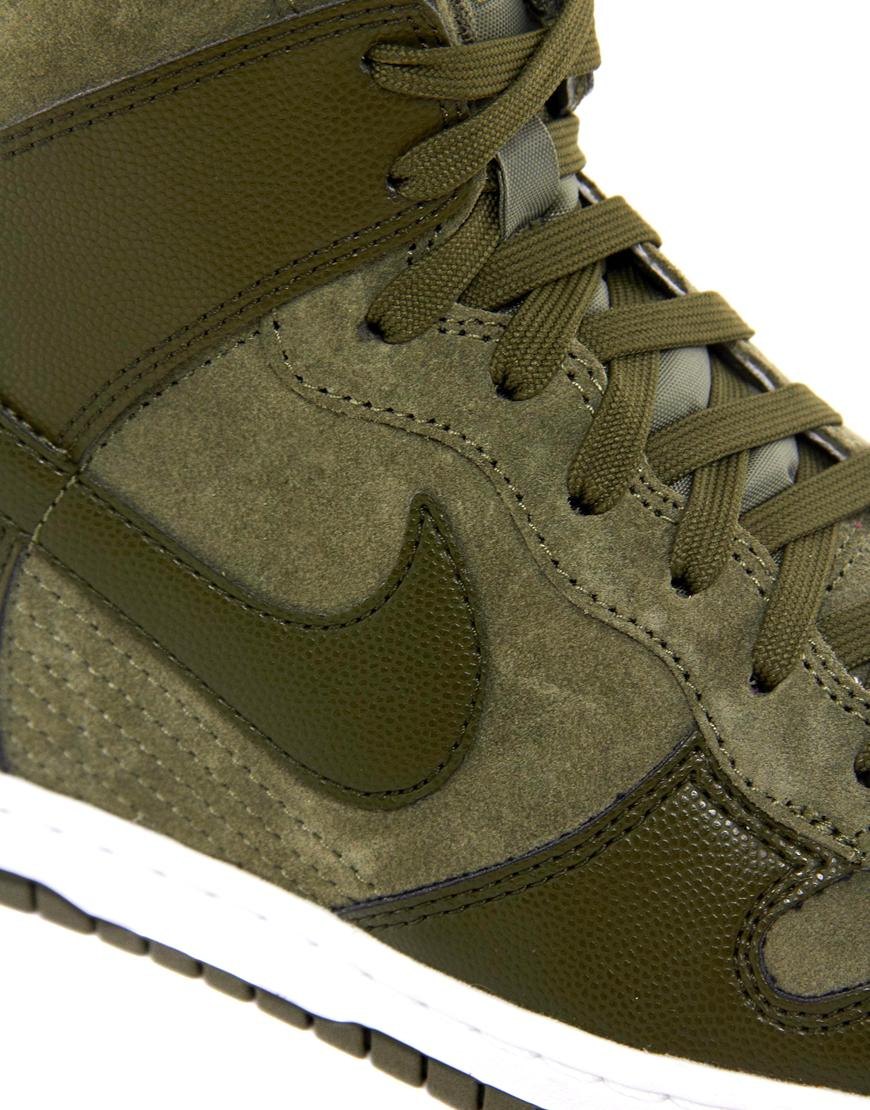 khaki color nike shoes