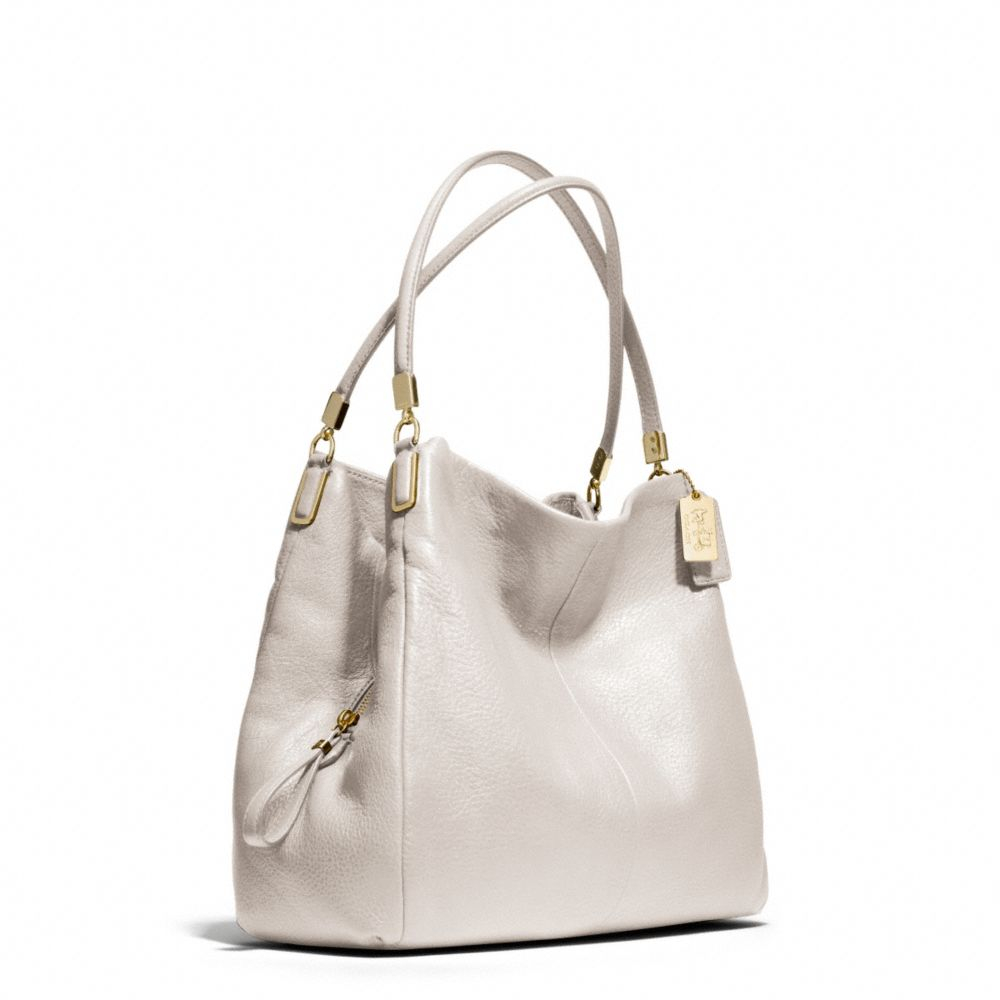 Lyst - Coach Madison Small Phoebe Shoulder Bag in Leather in White