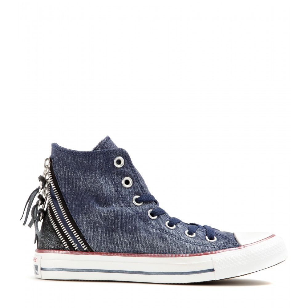 Converse Chuck Taylor Triple Zip High-Top Sneakers in Blue (navy true ...
