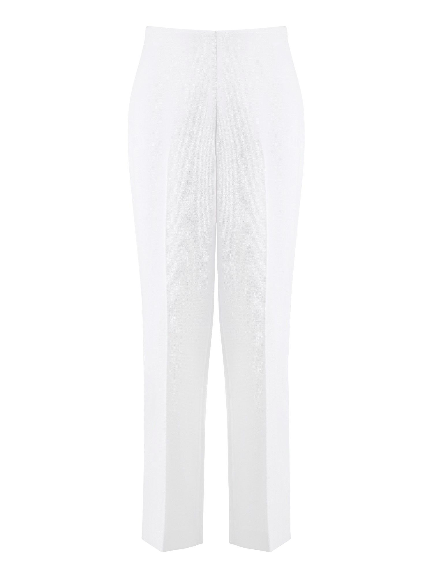 petite white flared trousers