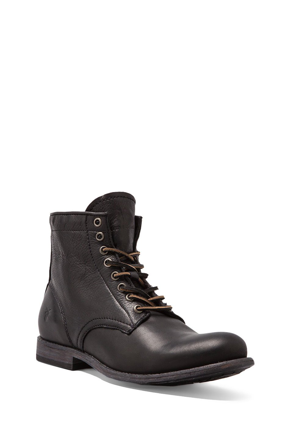frye tyler lace up black