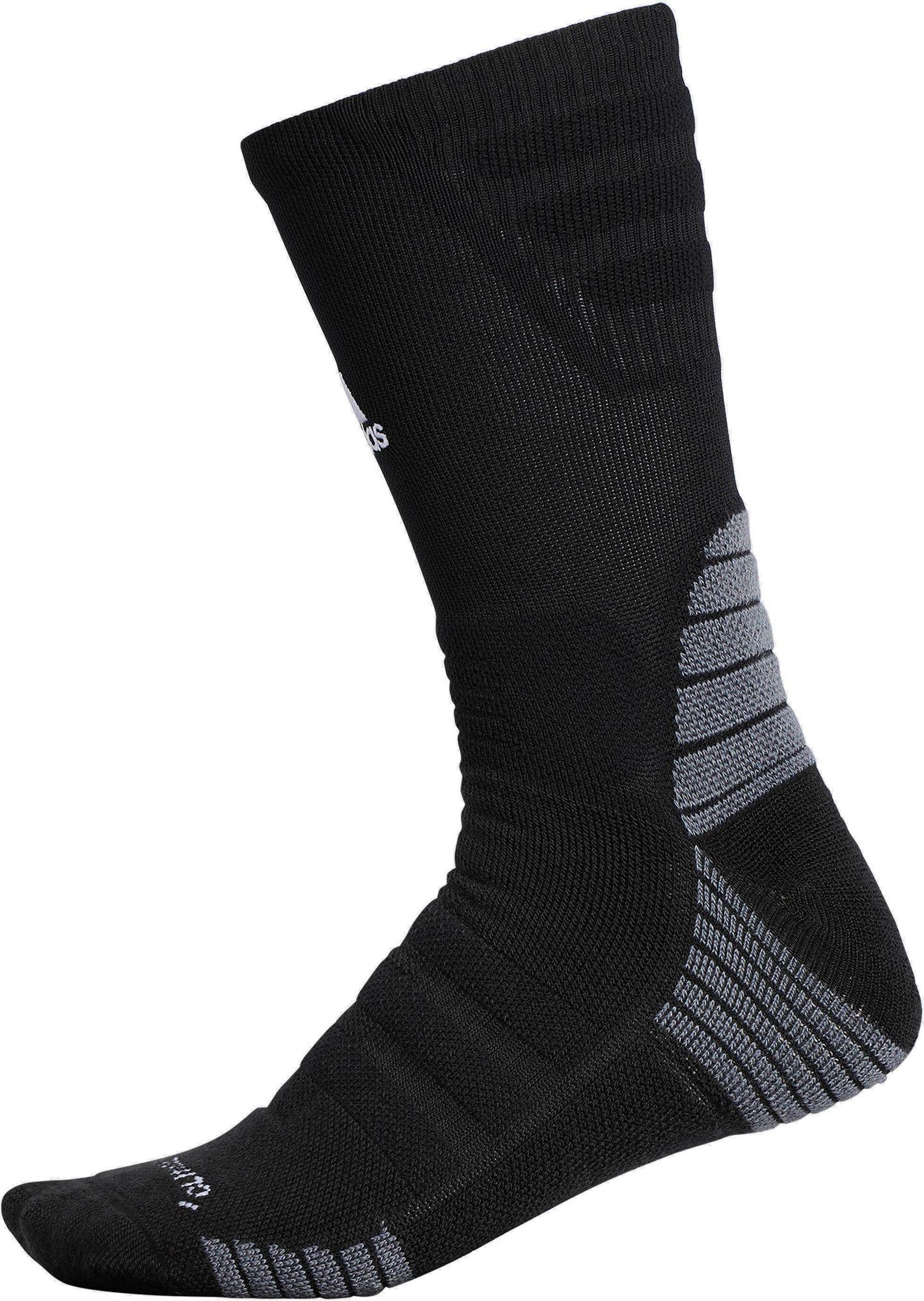 adidas Alphaskin Maximum Cushioned Crew Socks in Black for Men - Lyst