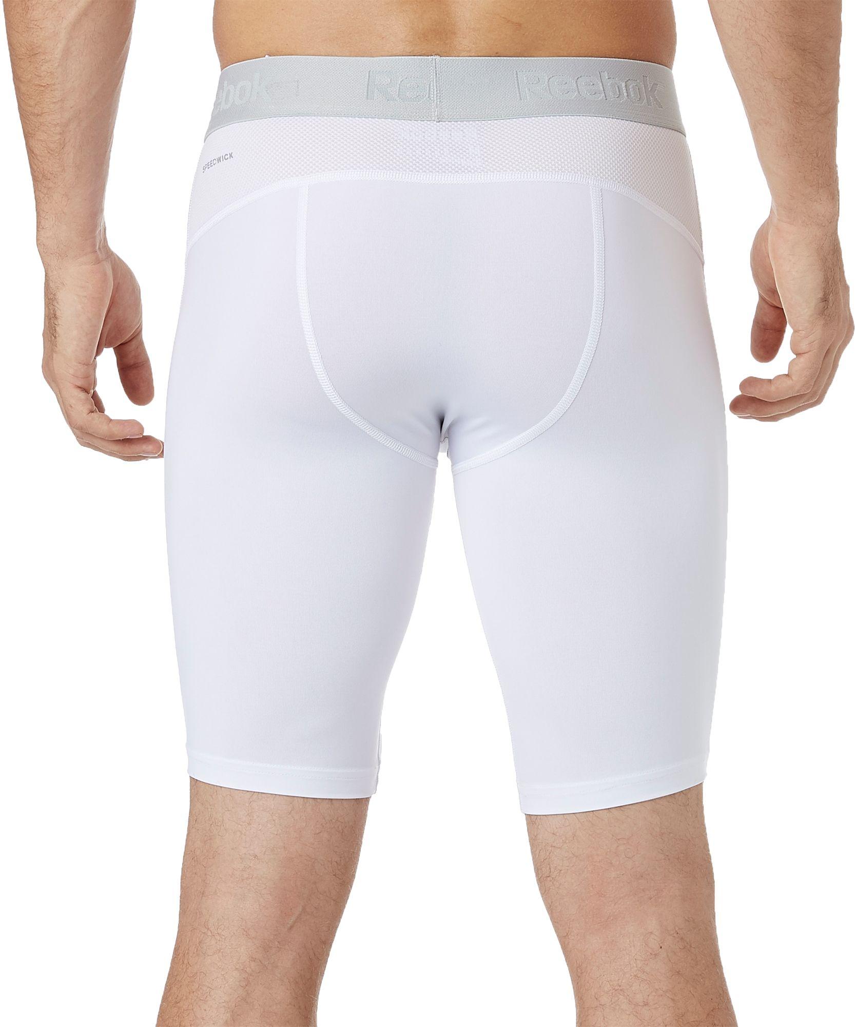 Reebok Synthetic 10'' Compression Shorts in White for Men - Lyst