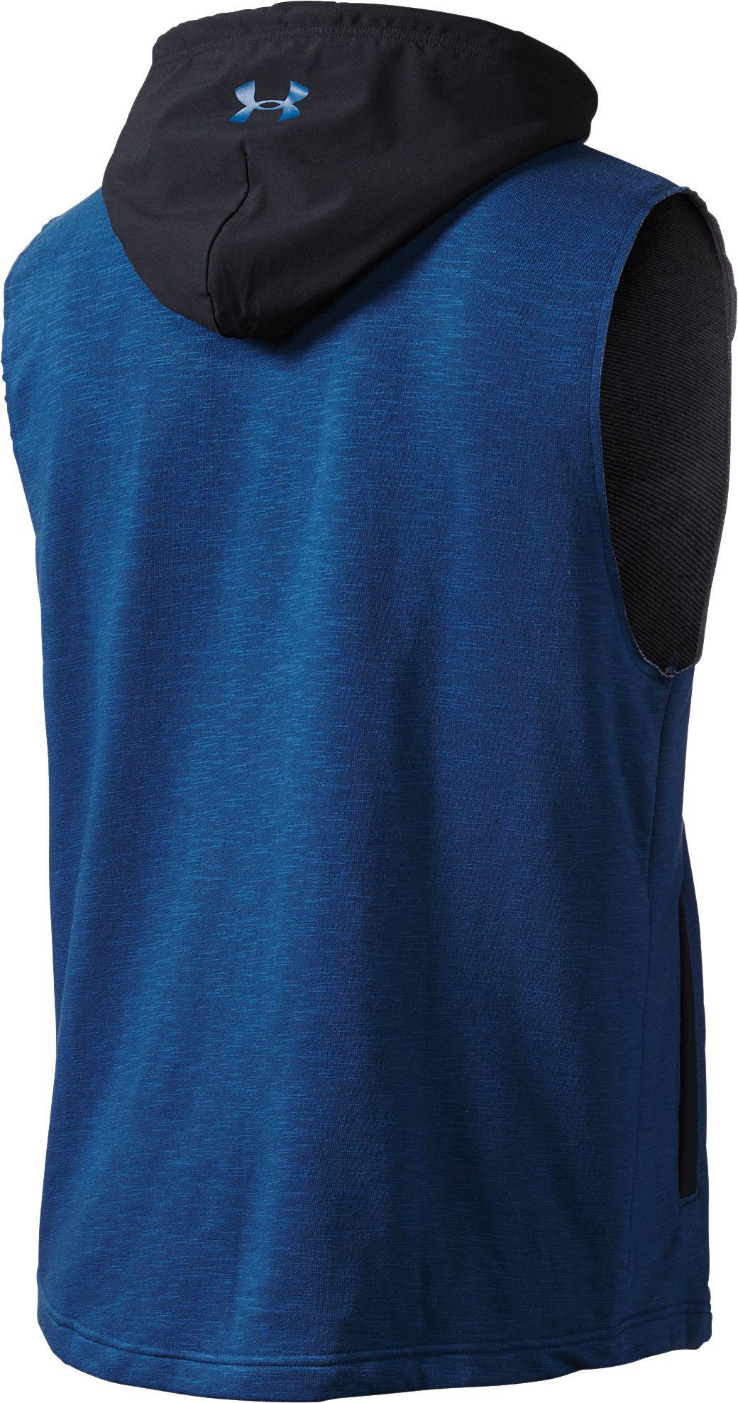 Lyst - Under Armour Sportstyle Sleeveless Hoodie in Blue for Men