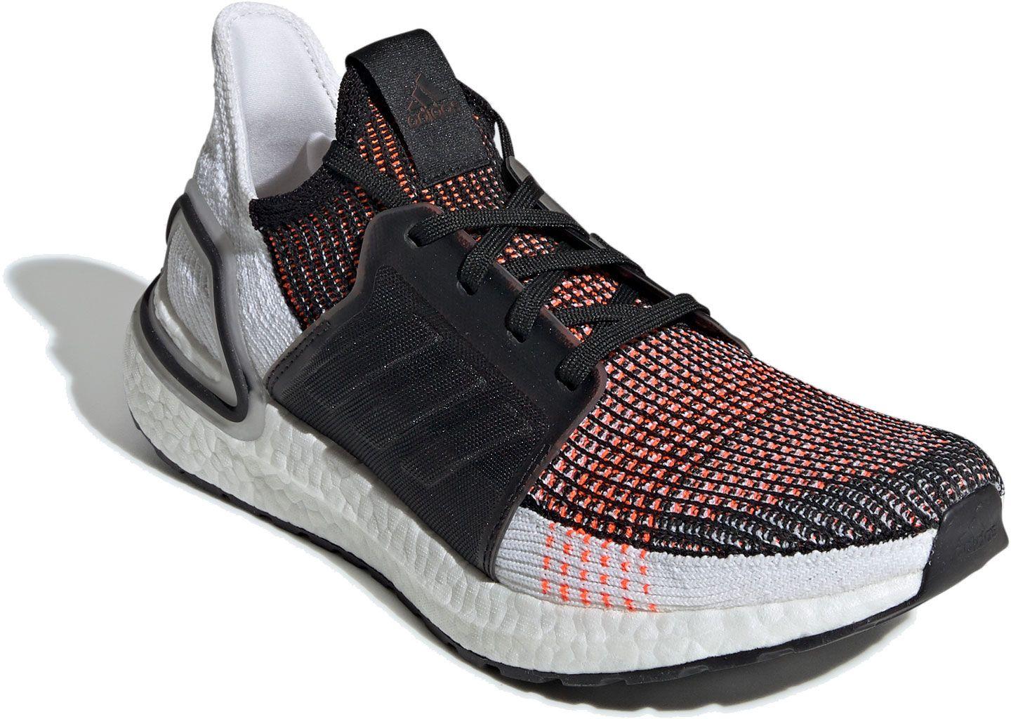 adidas Rubber Ultraboost 19 Running Shoes in Black/White/Orange (Black) for Men - Lyst