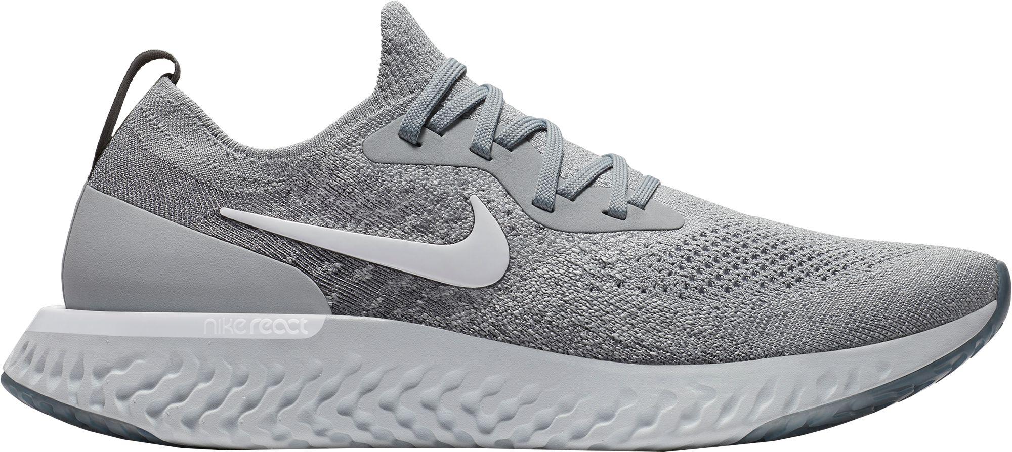 Lyst - Nike Epic React Flyknit Running Shoes in Gray for Men
