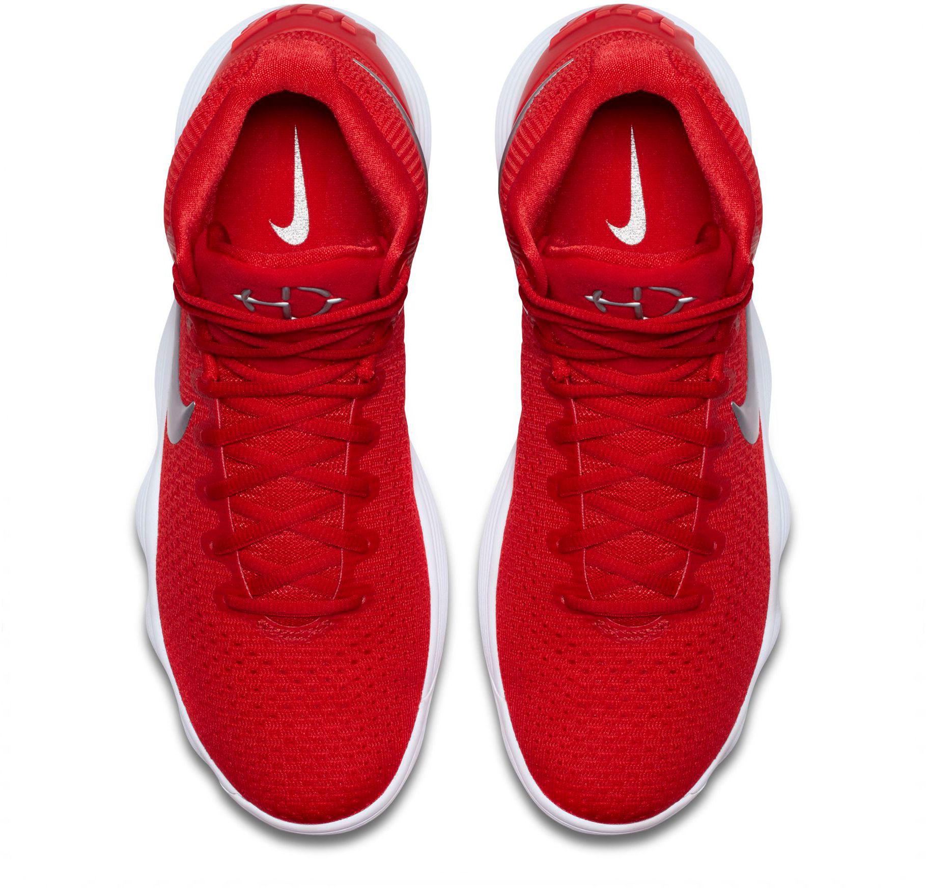 red nike basketball sneakers