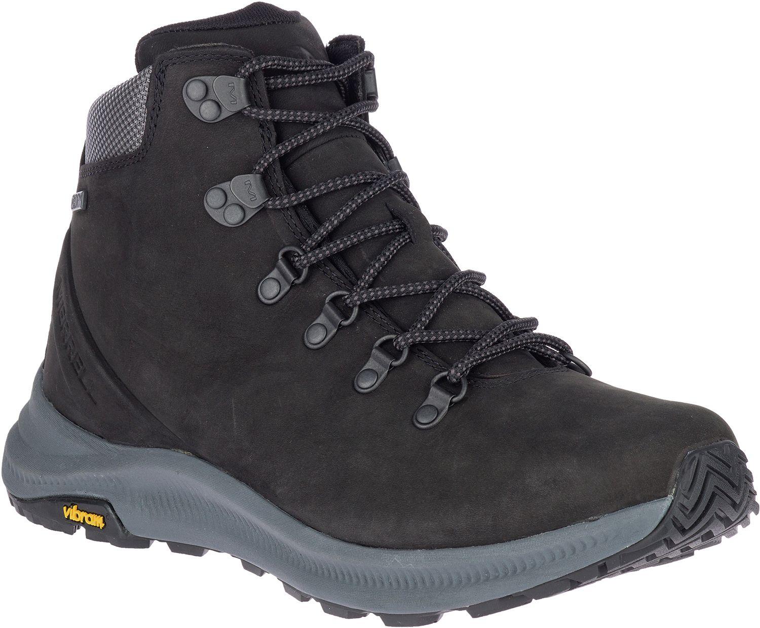 Merrell Ontario Mid Waterproof Hiking Boots in Black for Men - Lyst