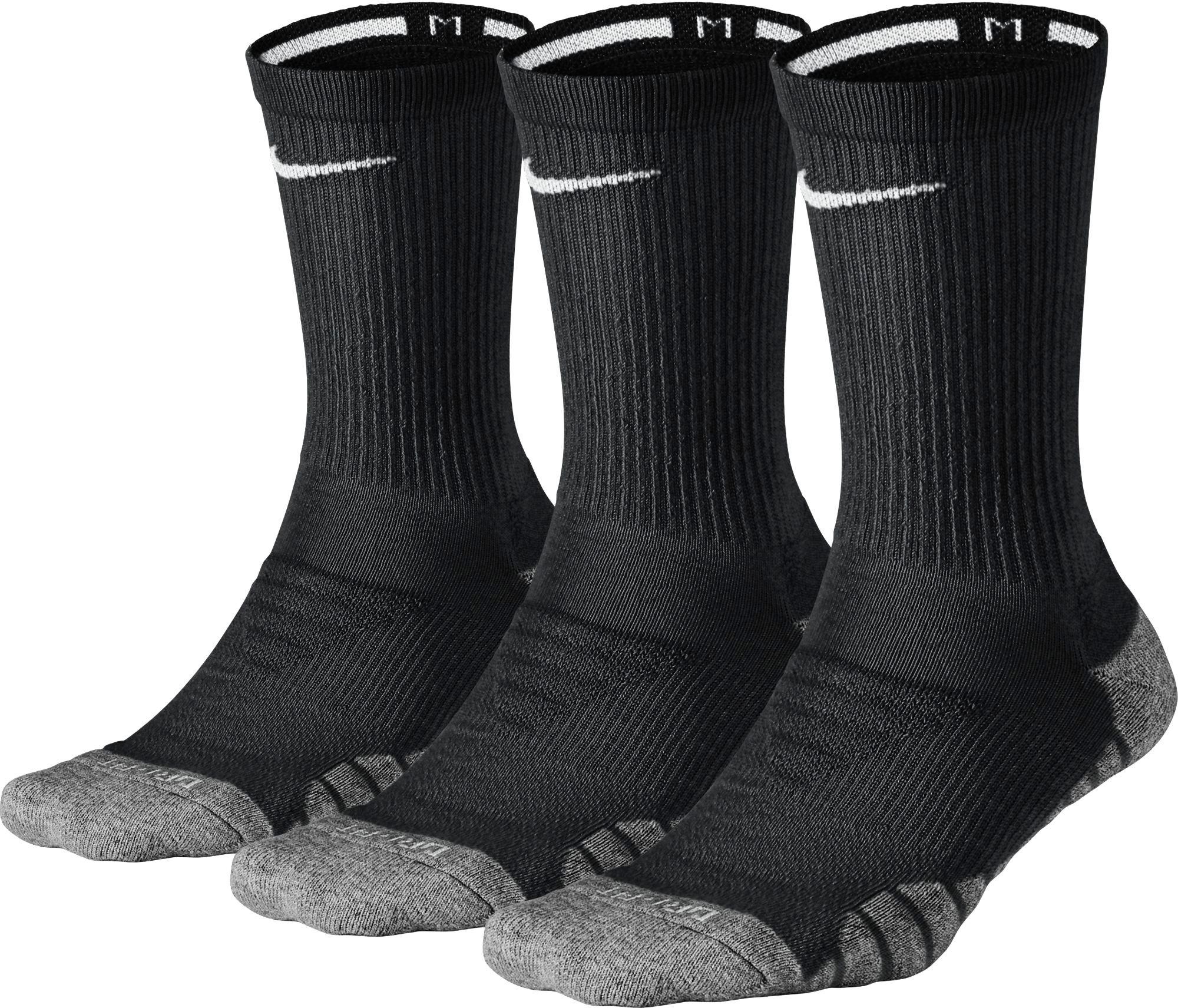 Nike Everyday Max Cushion Training Crew Socks 3-pack in Black - Lyst