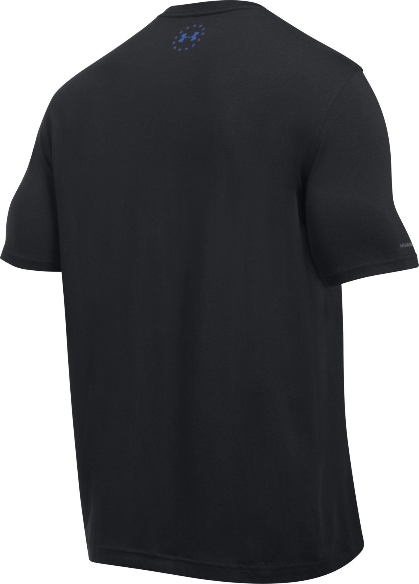 Download Lyst - Under Armour Police Thin Blue Line T-shirt in Black ...
