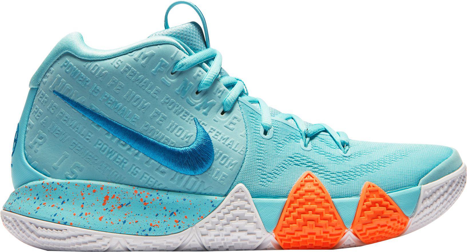 Nike Rubber Kyrie 4 Basketball Shoes in Blue for Men Lyst