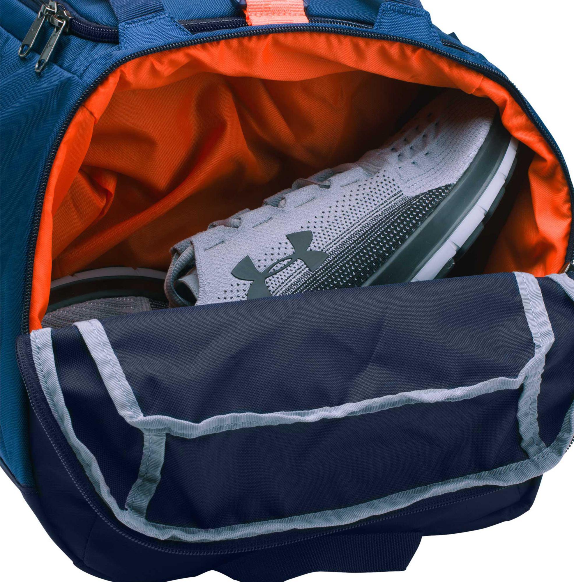 under armour orange and blue backpack