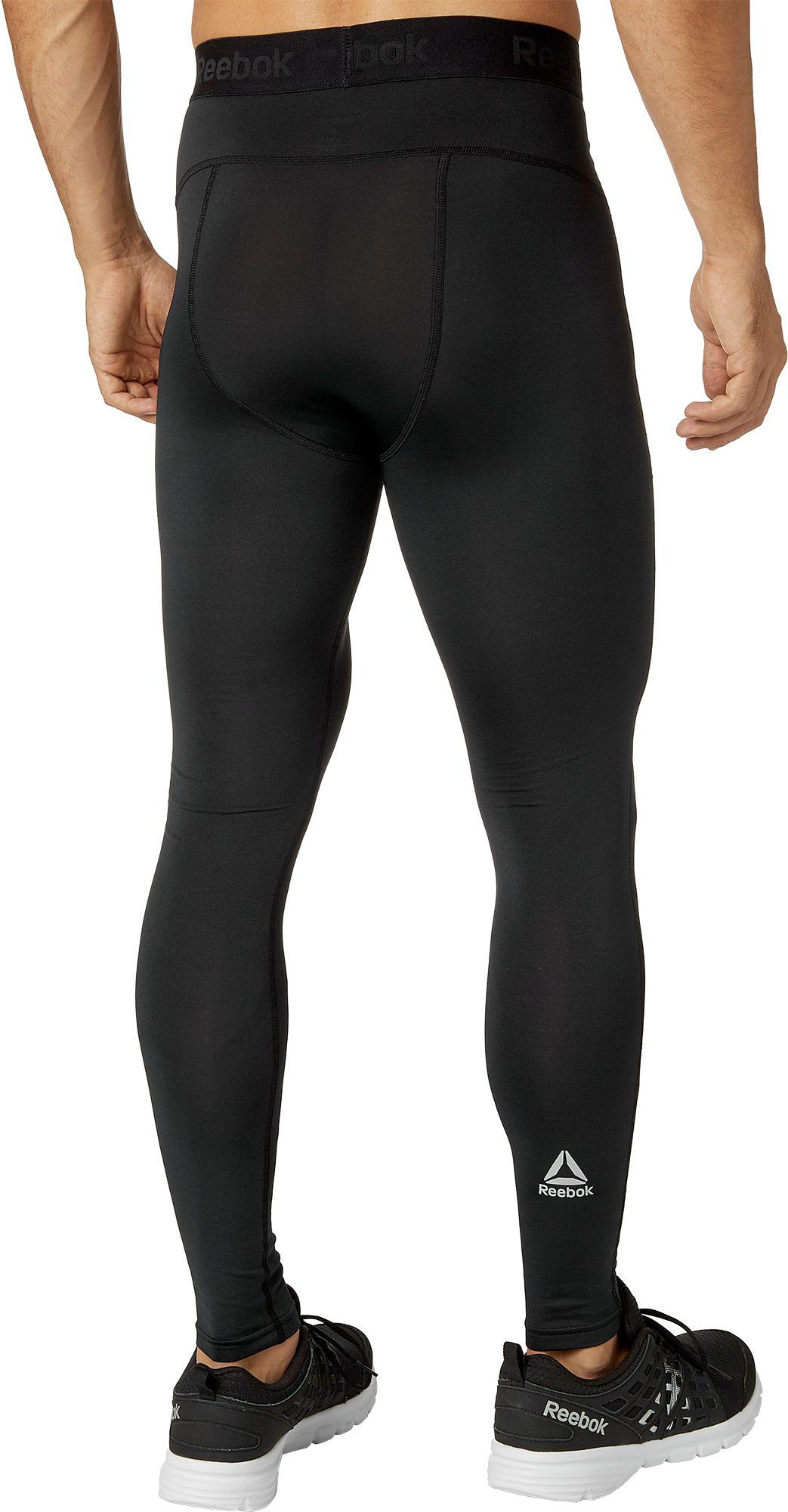 Reebok Synthetic Cold Weather Compression Pants in Black for Men - Lyst