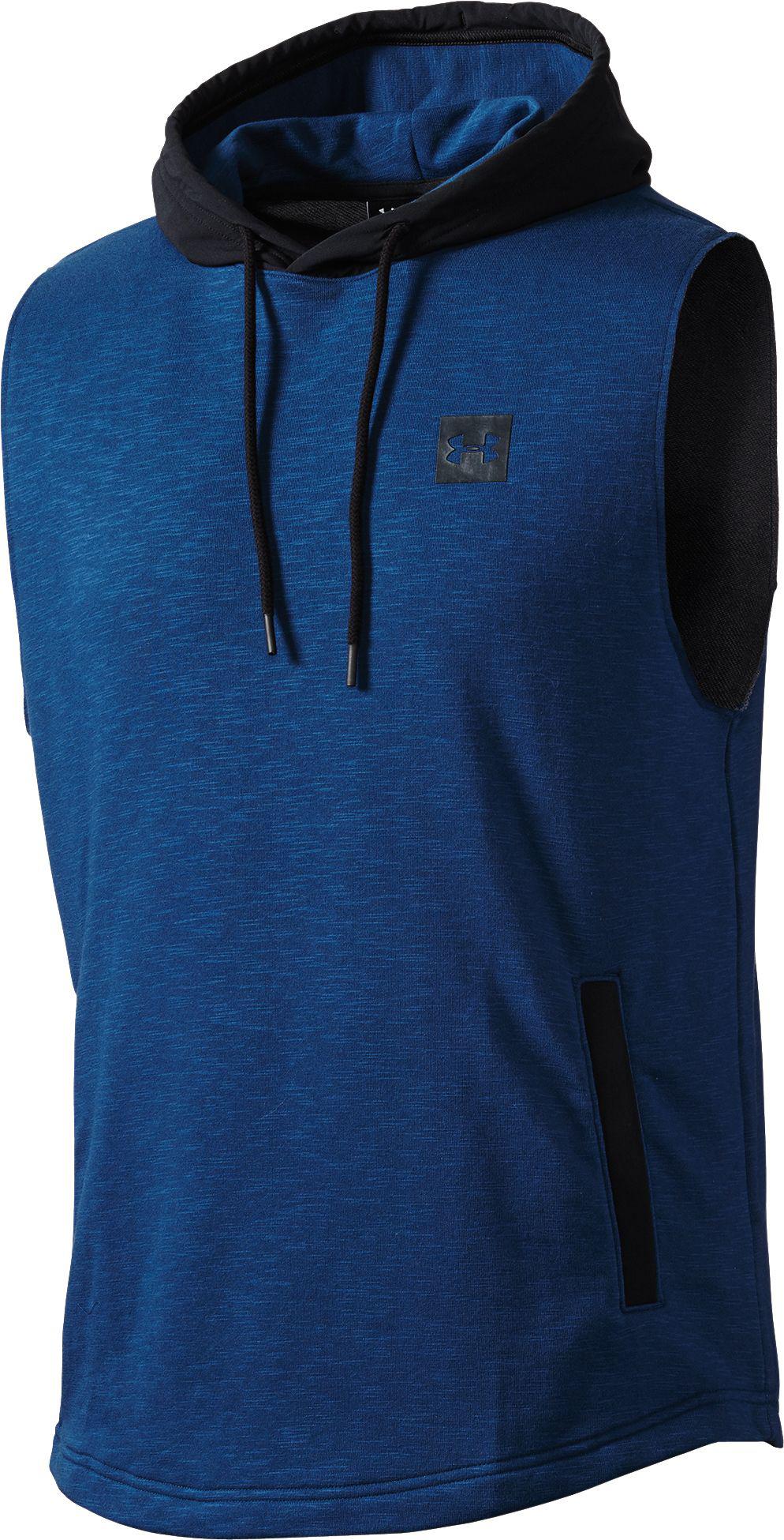 Lyst - Under Armour Sportstyle Sleeveless Hoodie in Blue for Men